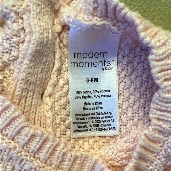 Modern Moments Pink Ruffled Kids One Piece 6-9 mos - Picture 2 of 5